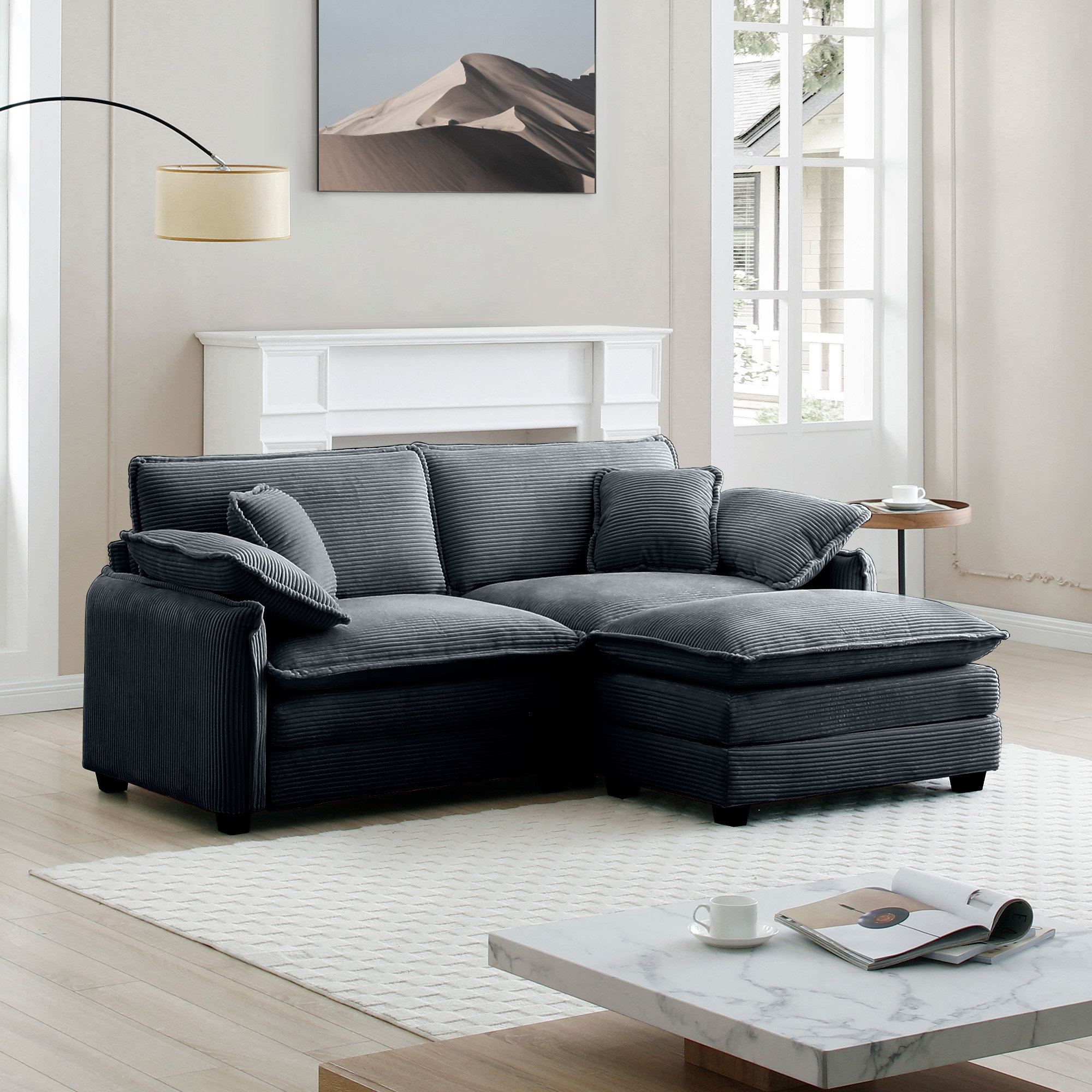 Kaoruko+Two-Seater+Sofa+With+